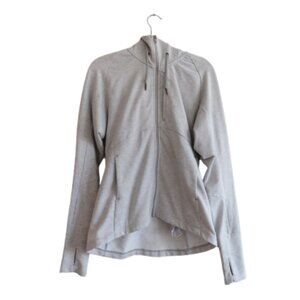 Arc'teryx Light Gray Full-Zip Hooded Sweatshirt